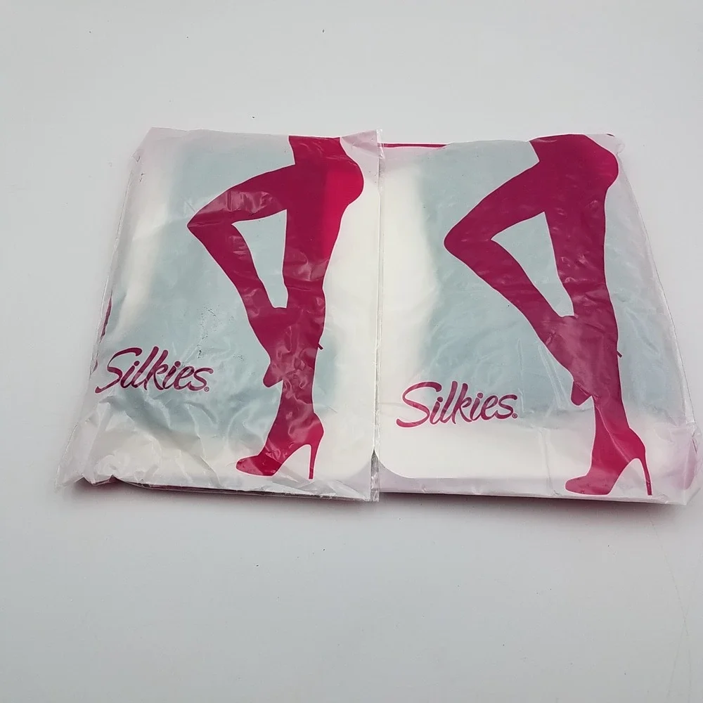 NOS 2X‎ Packs Silkies Microfiber Trouser Socks Regular Dark Navy 911027